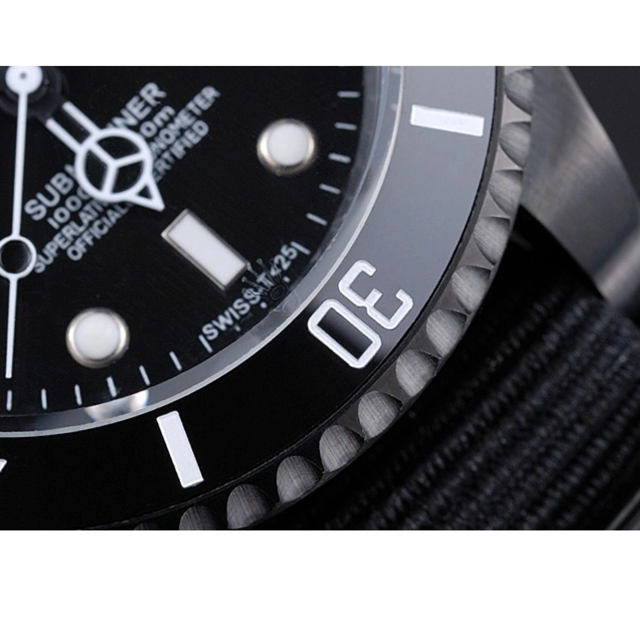 Rolex aaa copy Strap 622006 Submariner Nylon Black Rolex 0701